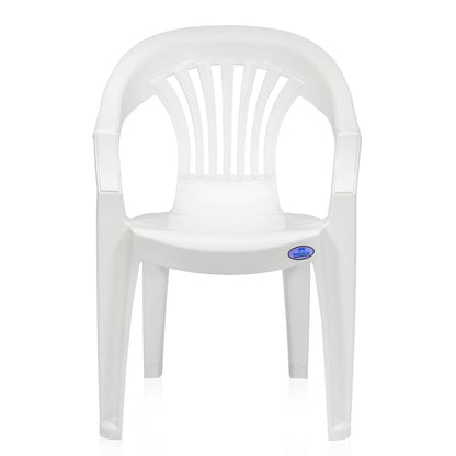 Nilkamal CHR2101 Plastic Arm Chair (Milky White)