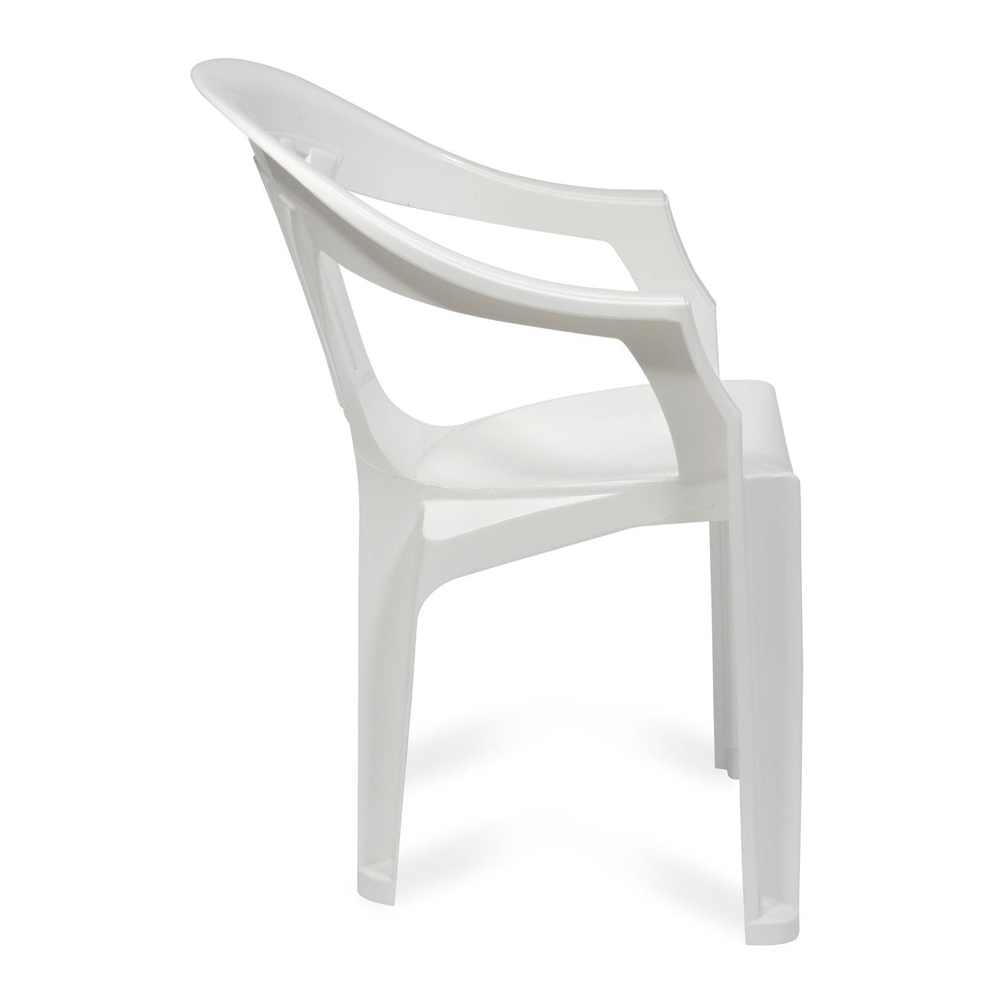Nilkamal CHR2101 Plastic Arm Chair (Milky White)