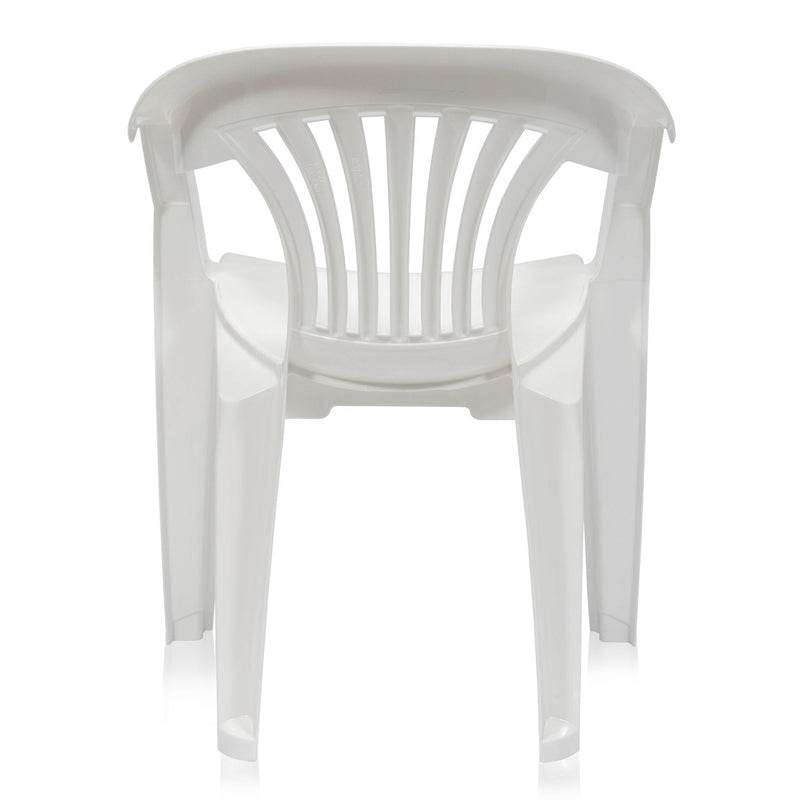 Nilkamal CHR2101 Plastic Arm Chair (Milky White)