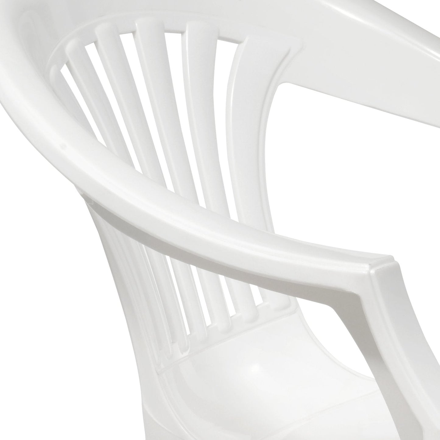 Nilkamal CHR2101 Plastic Arm Chair (Milky White)
