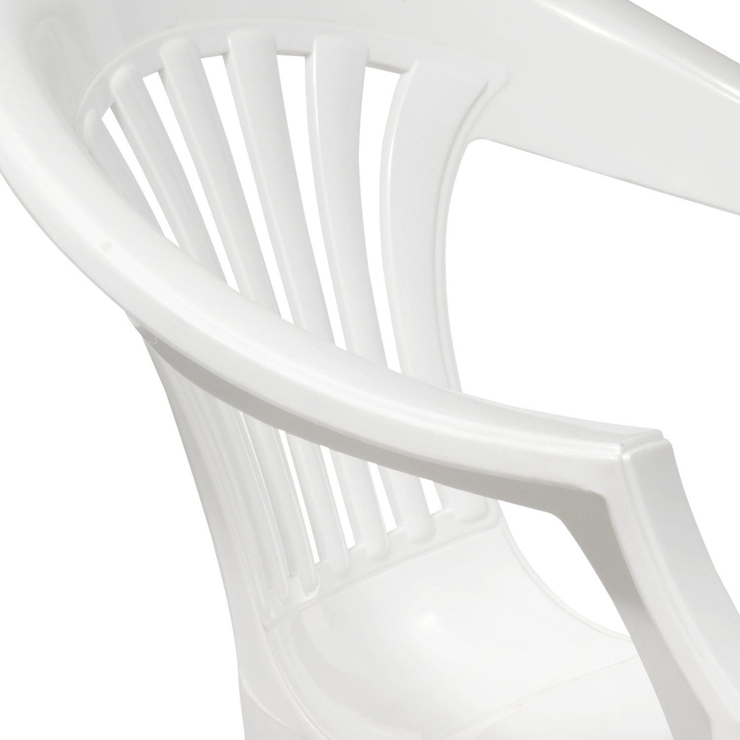 Nilkamal CHR2101 Plastic Arm Chair (Milky White)