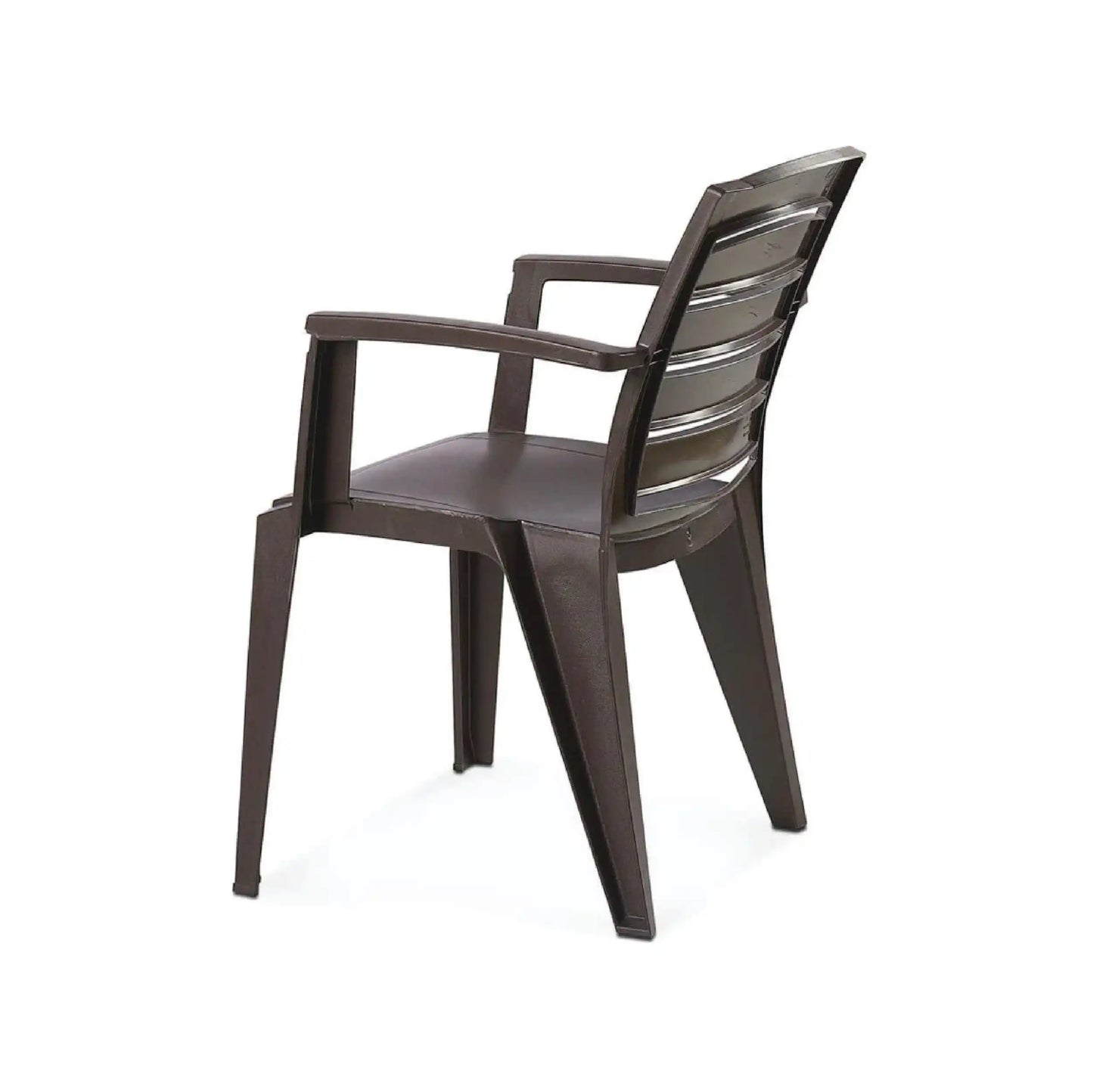 Nilkamal CHR2135 Plastic Arm Chair (Weather Brown)