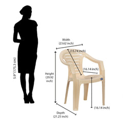 Nilkamal CHR2155 Plastic Arm Chair