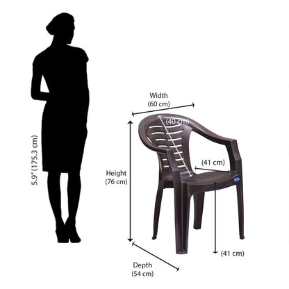 Nilkamal CHR2155 Plastic Arm Chair