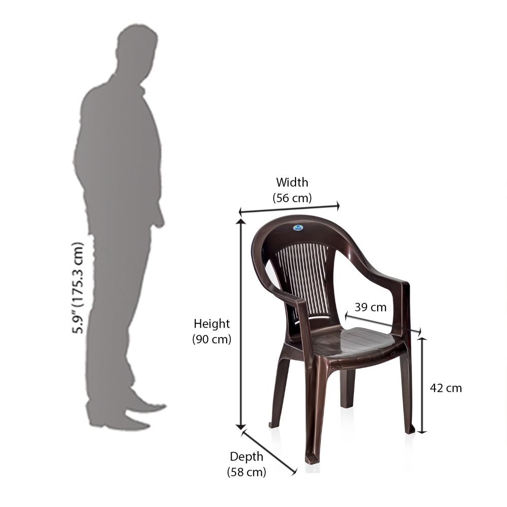 Nilkamal CHR2175 Plastic Arm Chair