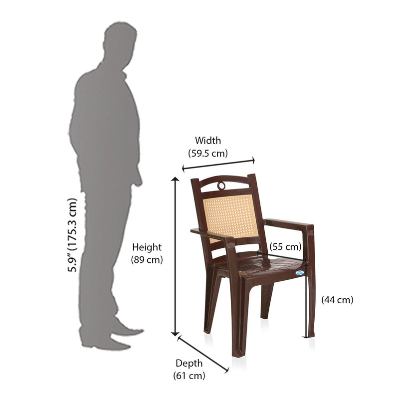 Nilkamal CHR2197 Premium Plastic Arm Chair