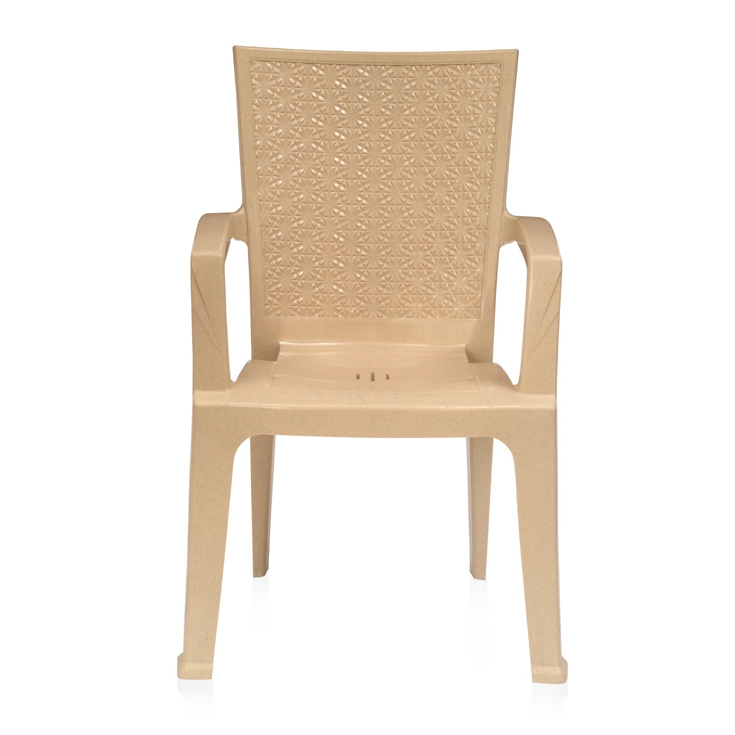 Nilkamal CHR2225 Plastic Arm Chair (Marble Beige)