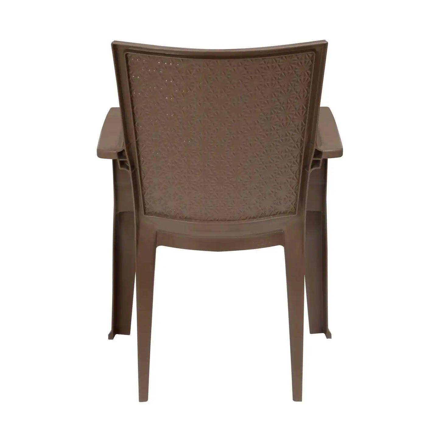 Nilkamal CHR2225 Plastic Arm Chair (Rattan Dark Beige)