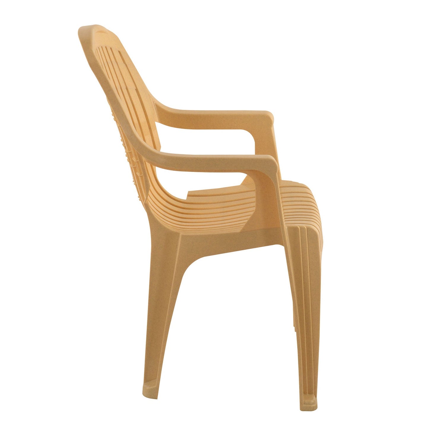 Nilkamal CHR2230 Plastic Arm Chair (Marble Beige)
