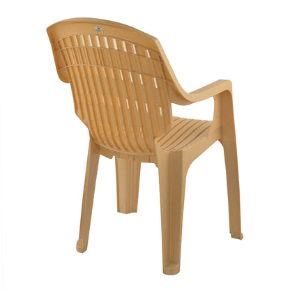Nilkamal CHR2230 Plastic Arm Chair (Marble Beige)