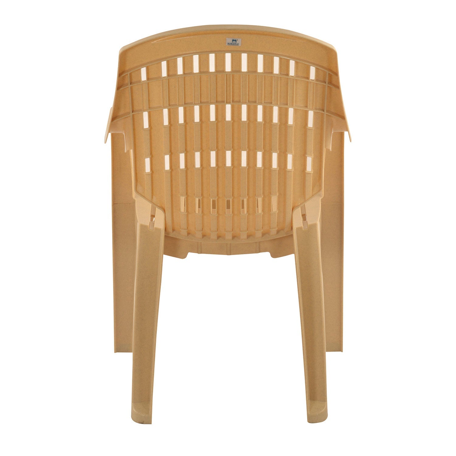 Nilkamal CHR2230 Plastic Arm Chair (Marble Beige)