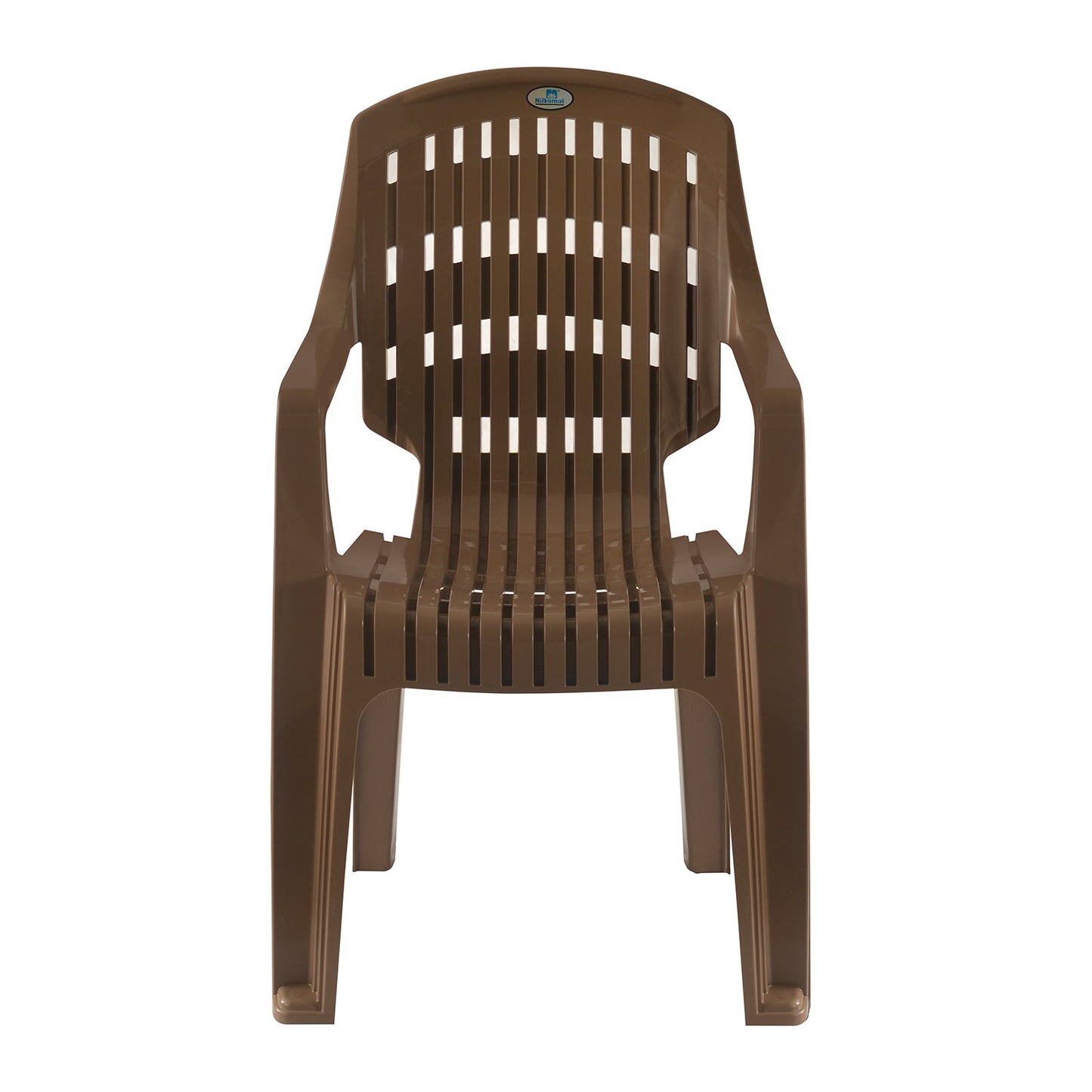 Nilkamal CHR2230 Plastic Arm Chair (Rattan Dark Beige)