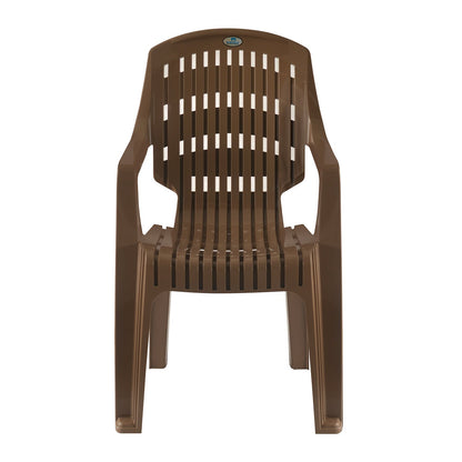 Nilkamal CHR2230 Plastic Arm Chair (Rattan Dark Beige)