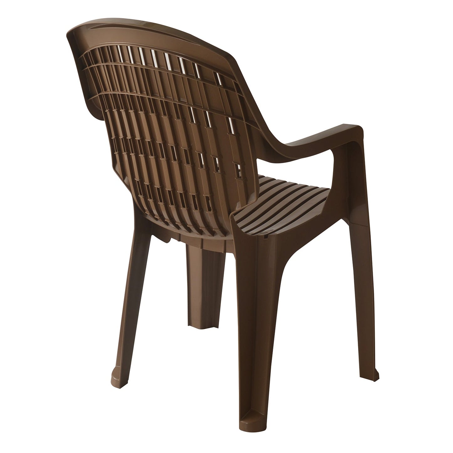 Nilkamal CHR2230 Plastic Arm Chair (Rattan Dark Beige)