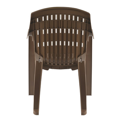 Nilkamal CHR2230 Plastic Arm Chair (Rattan Dark Beige)