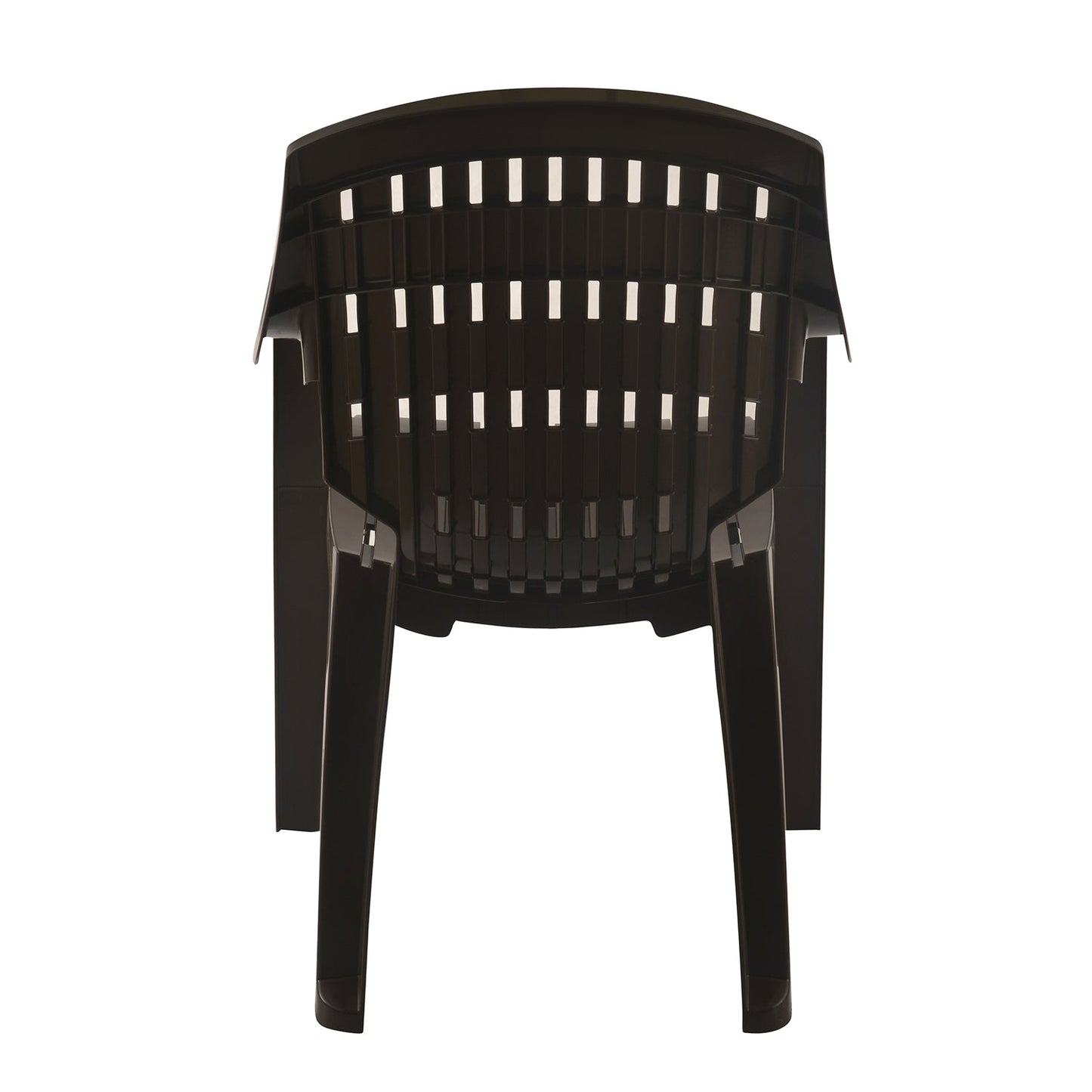 Nilkamal CHR2230 Plastic Arm Chair(Season Rust Brown)