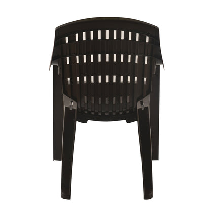 Nilkamal CHR2230 Plastic Arm Chair(Season Rust Brown)