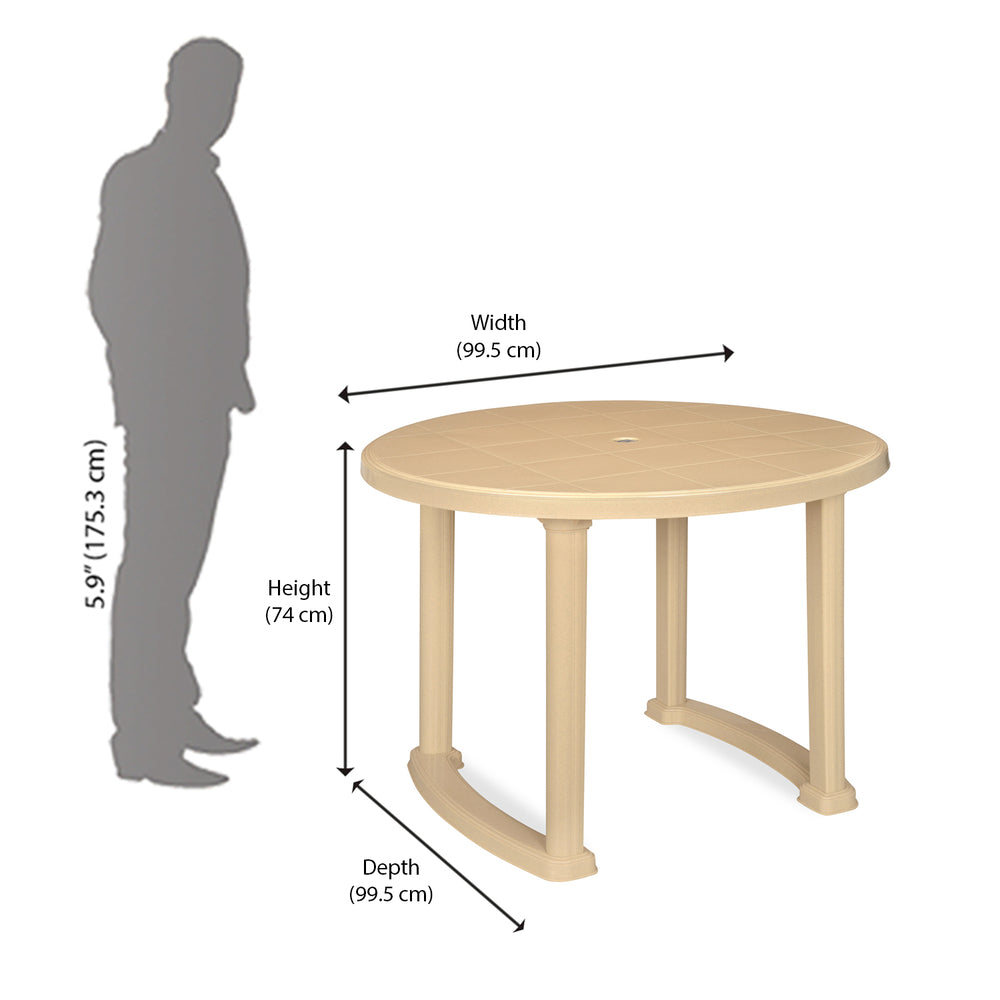 Nilkamal Meridian 1 + 4 Chairs Plastic Dining Set