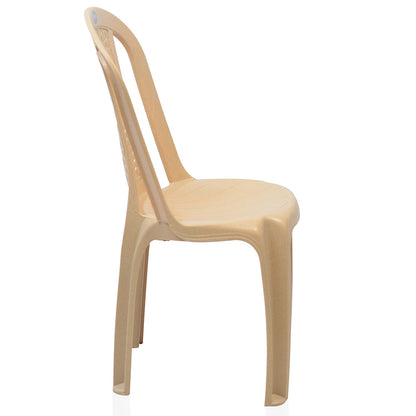 Nilkamal CHR4002 Plastic Armless Chair (Marble Beige)