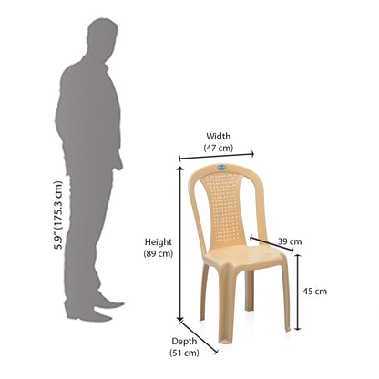 Nilkamal Meridian 1 + 4 Chairs Plastic Dining Set