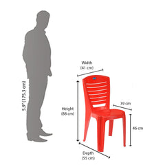 Nilkamal Meridian 1 + 4 Chairs Plastic Dining Set