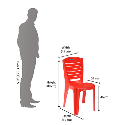 Nilkamal Meridian 1 + 4 Chairs Plastic Dining Set
