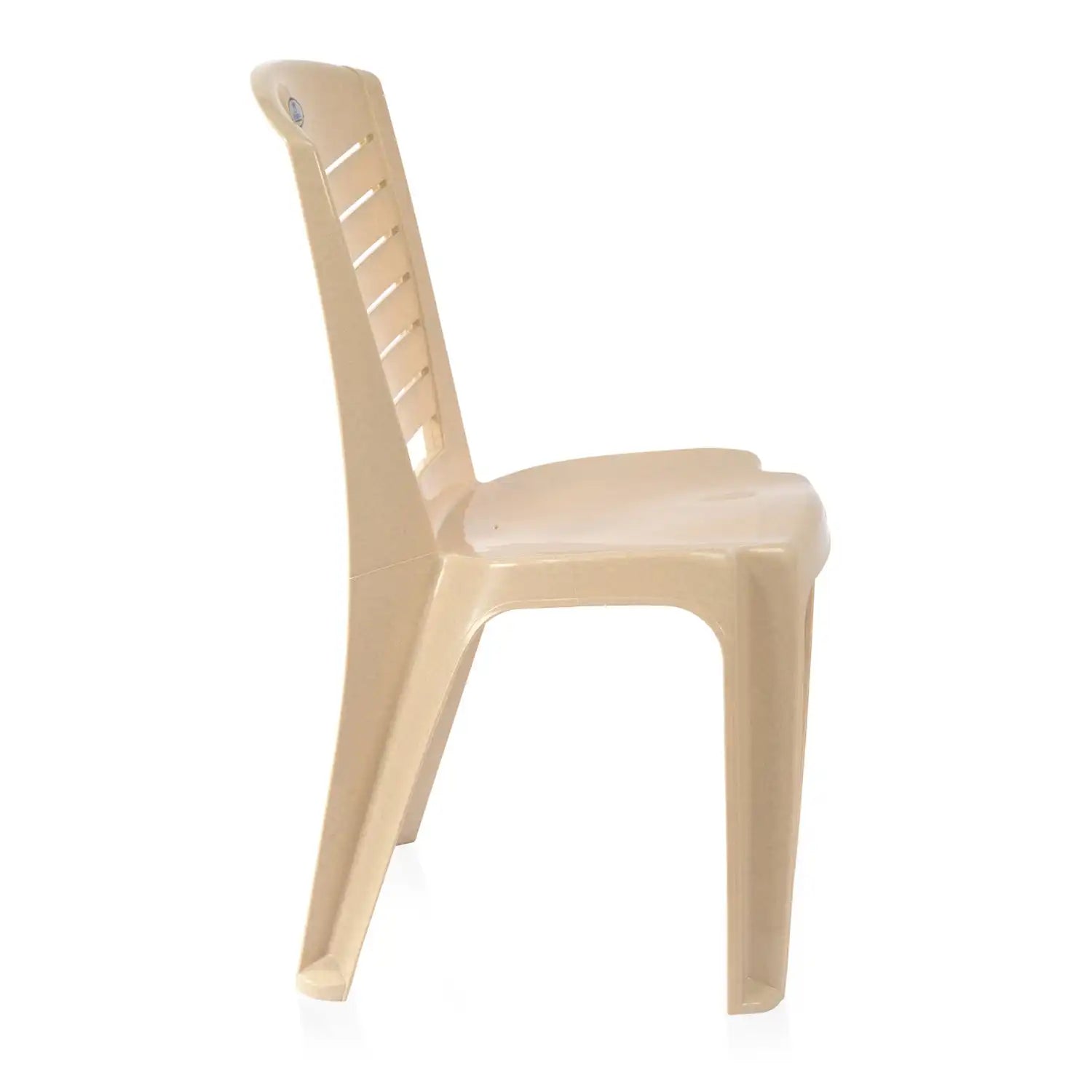 Nilkamal CHR4025 Plastic Armless Chair (Marble Beige)