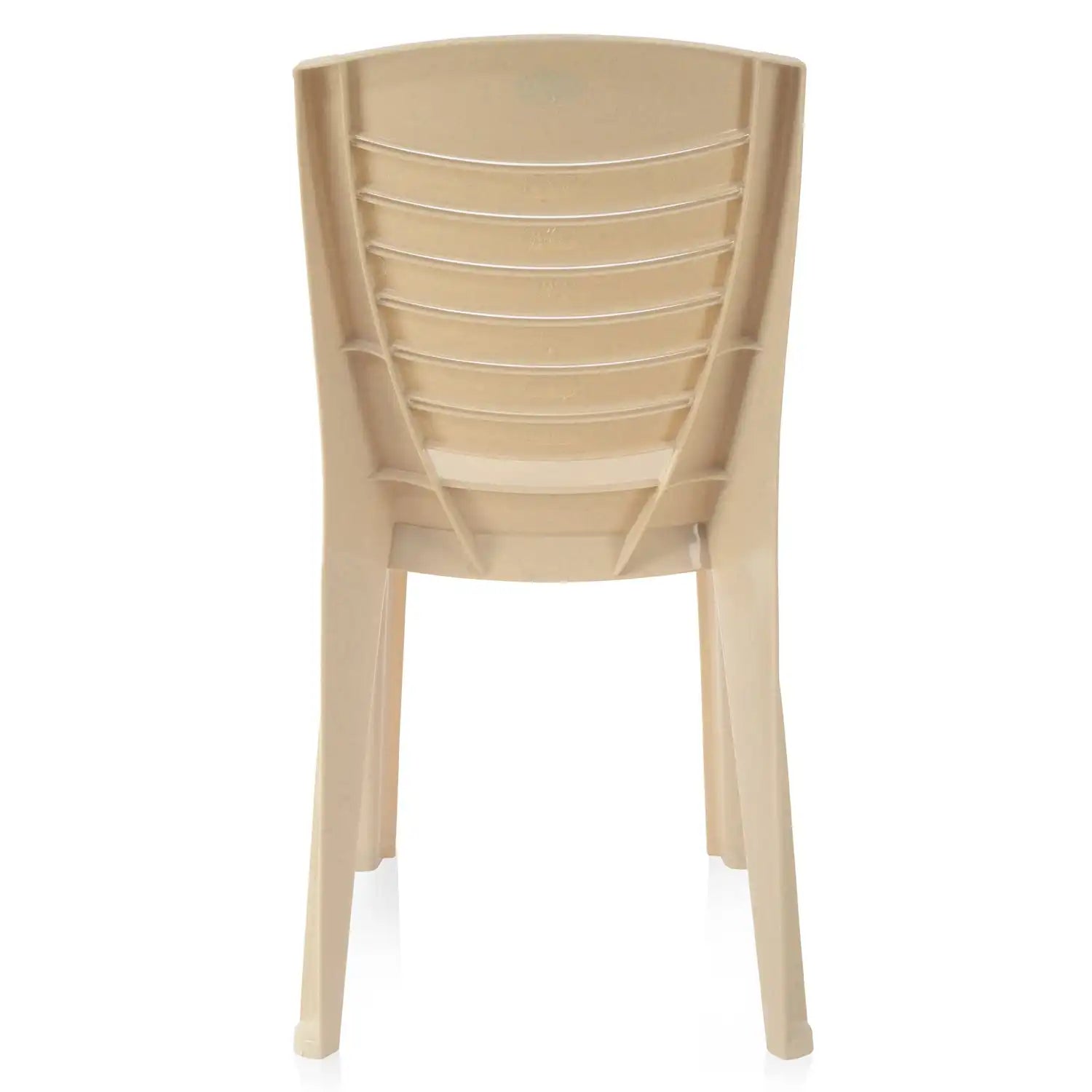 Nilkamal CHR4025 Plastic Armless Chair (Marble Beige)