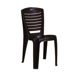 Nilkamal CHR4025 Plastic Armless Chair (Weather Brown)