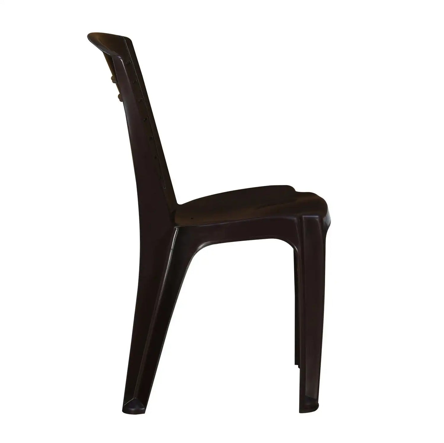 Nilkamal CHR4025 Plastic Armless Chair (Weather Brown)