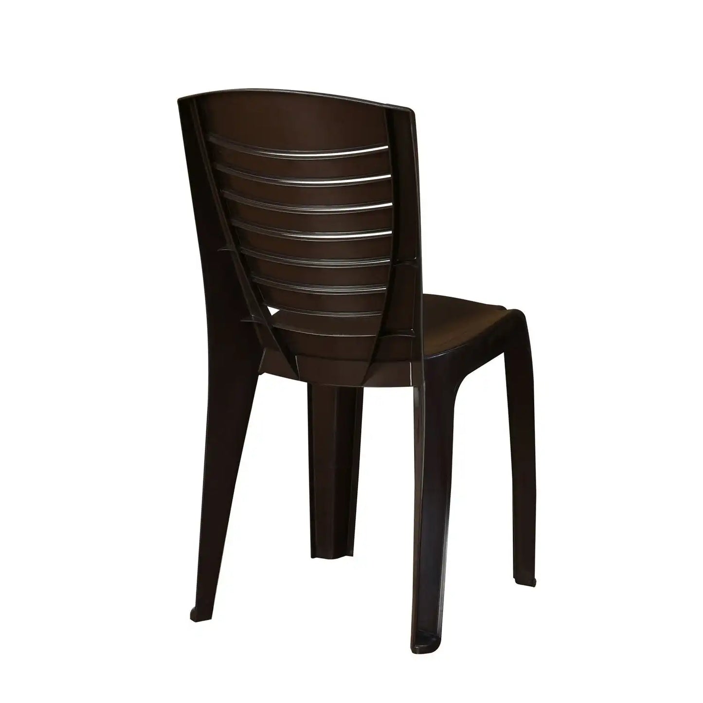 Nilkamal CHR4025 Plastic Armless Chair (Weather Brown)