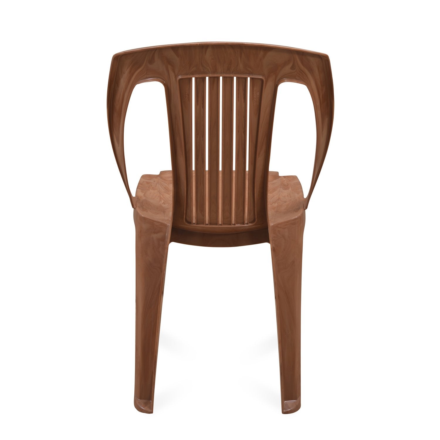 Nilkamal CHR4032 Plastic Armless Chair (Pear Wood)