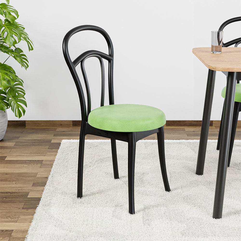 Nilkamal CHR4040 Armless Chair with Leatherette Cushion