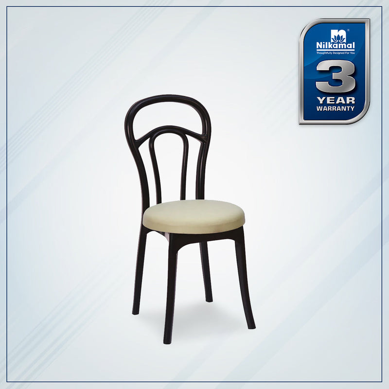 Nilkamal CHR4040 Armless Chair with Leatherette Cushion