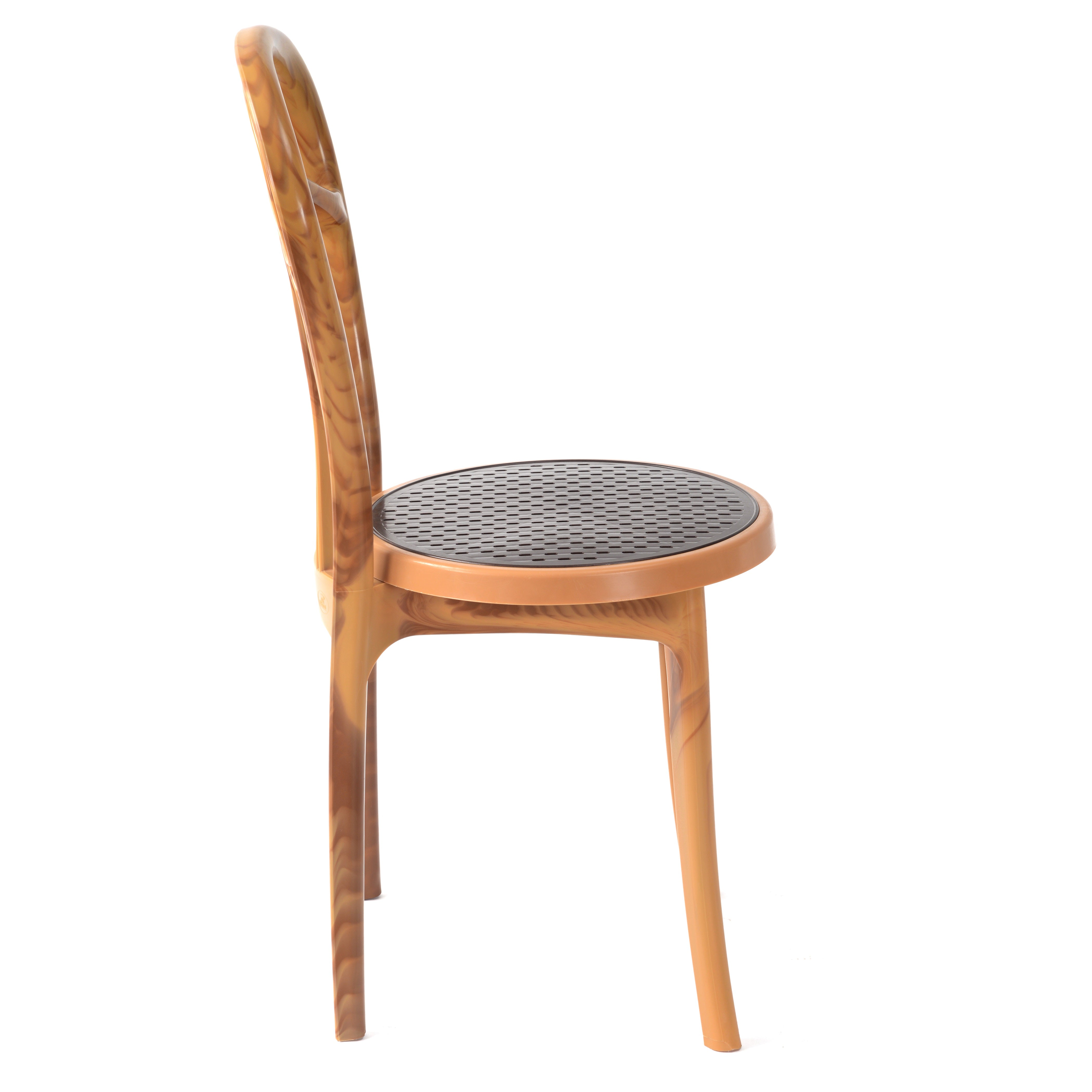 Nilkamal CHR4040 Plastic Armless Chair (Weather Brown)
