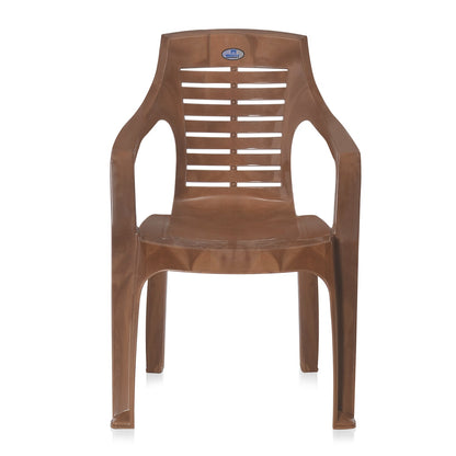 Nilkamal CHR6020 Plastic Arm Chair (Pear Wood)