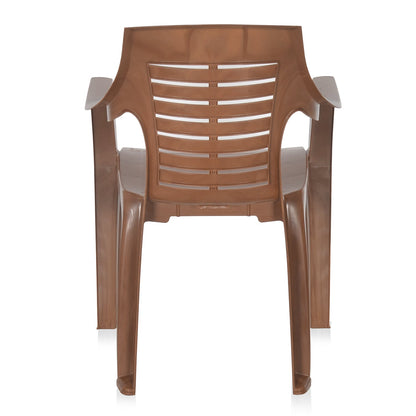 Nilkamal CHR6020 Plastic Arm Chair (Pear Wood)