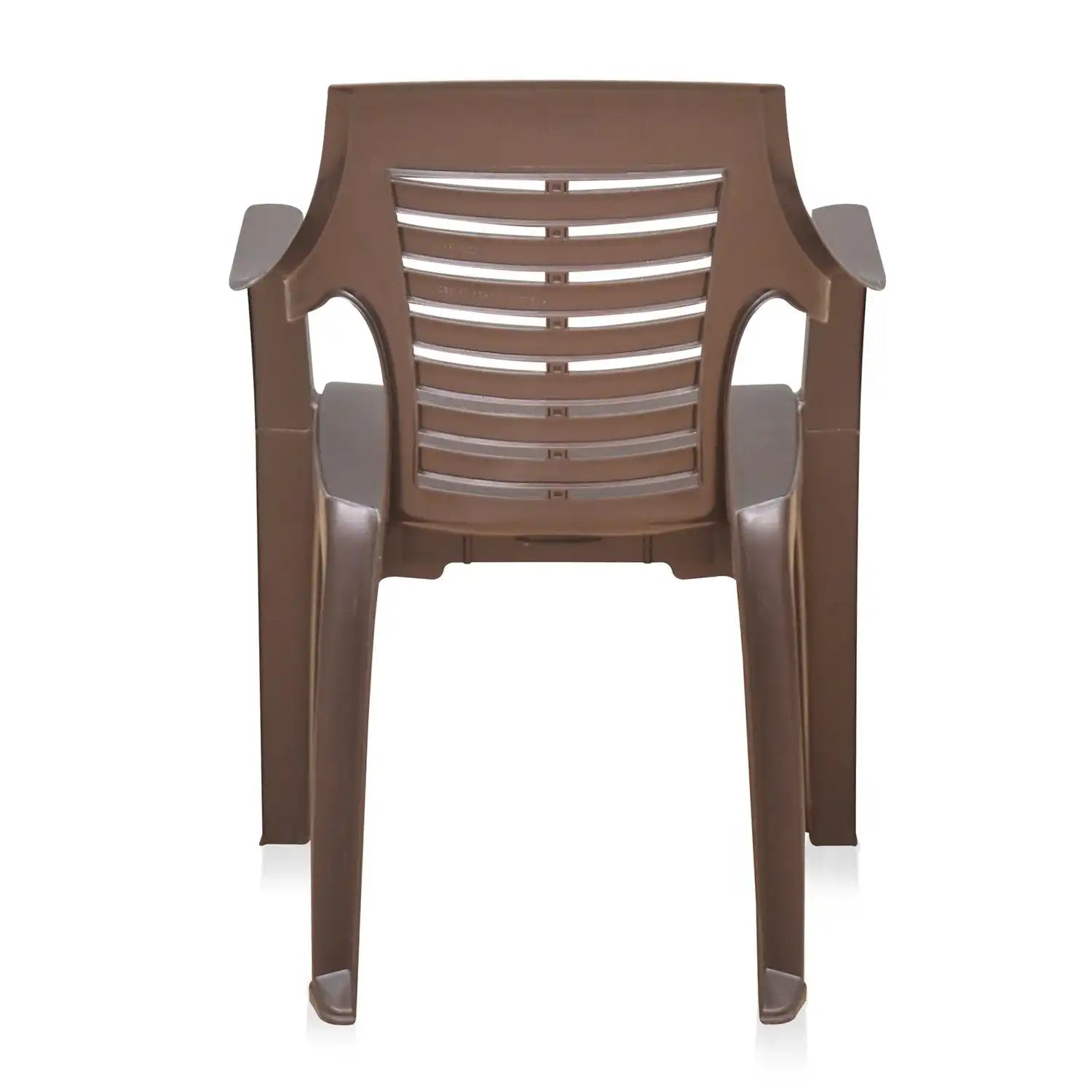 Nilkamal CHR6020 Plastic Arm Chair (Weather Brown)