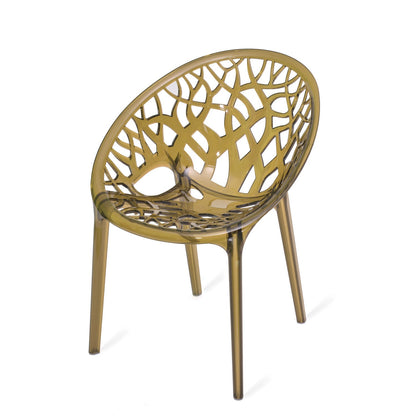 Nilkamal Crystal Polycarbonate Armless Chair