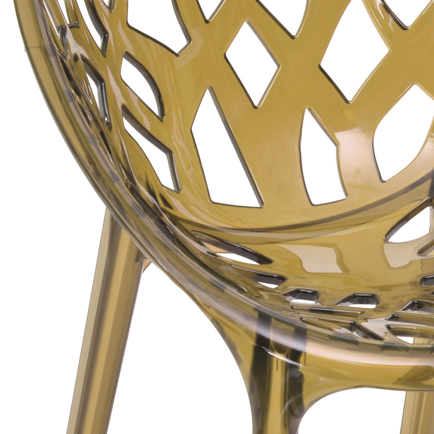 Nilkamal Crystal Polycarbonate Armless Chair