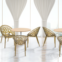 Nilkamal Crystal Polycarbonate Armless Chair