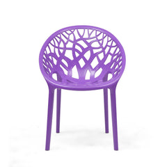 Nilkamal Crystal Polypropylene Armless Chair (Voilet)