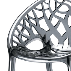 Nilkamal Crystal Polycarbonate Armless Chair (Dream Grey)