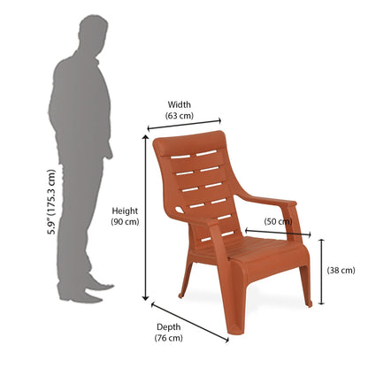 Nilkamal Sunday Plastic Arm Chair