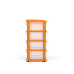 Nilkamal CHTR24 Four Layers Chest of Drawer (Orange)