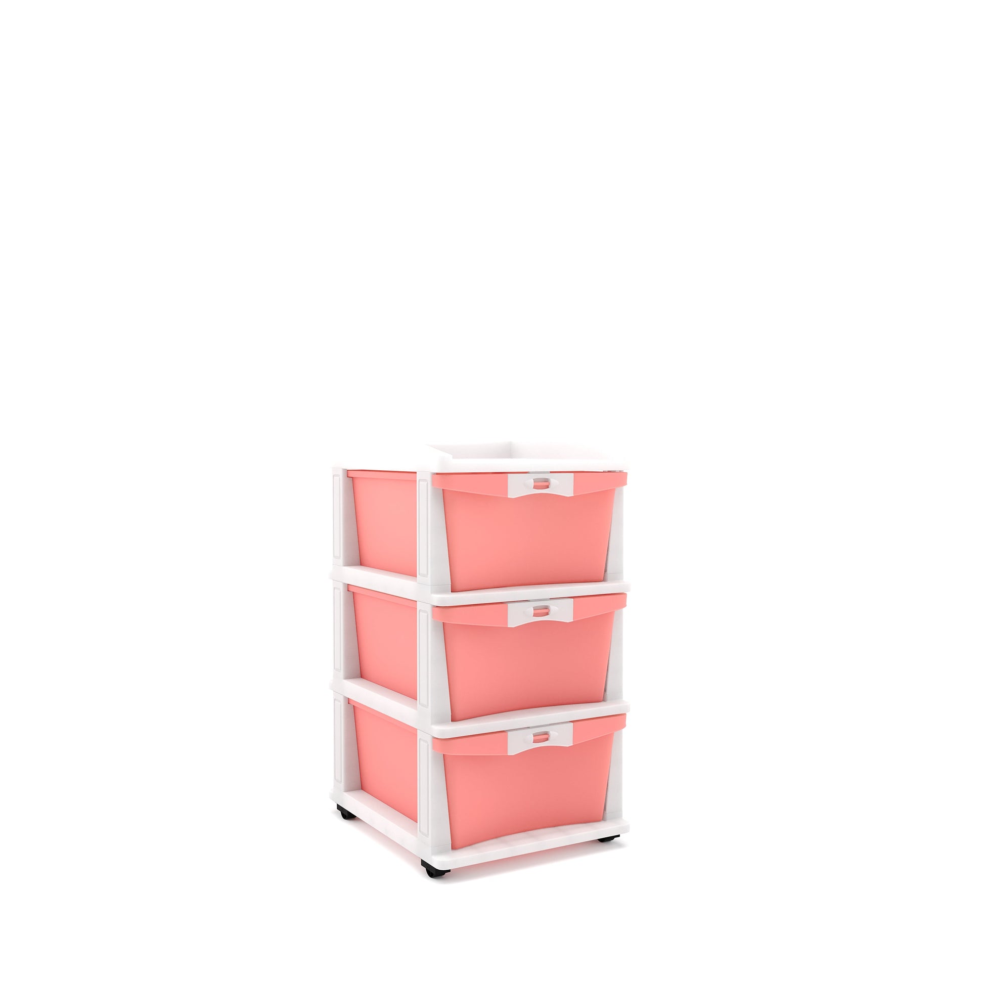 Nilkamal CHTR23 Three Layers Chest of Drawer (Pink and Cream)