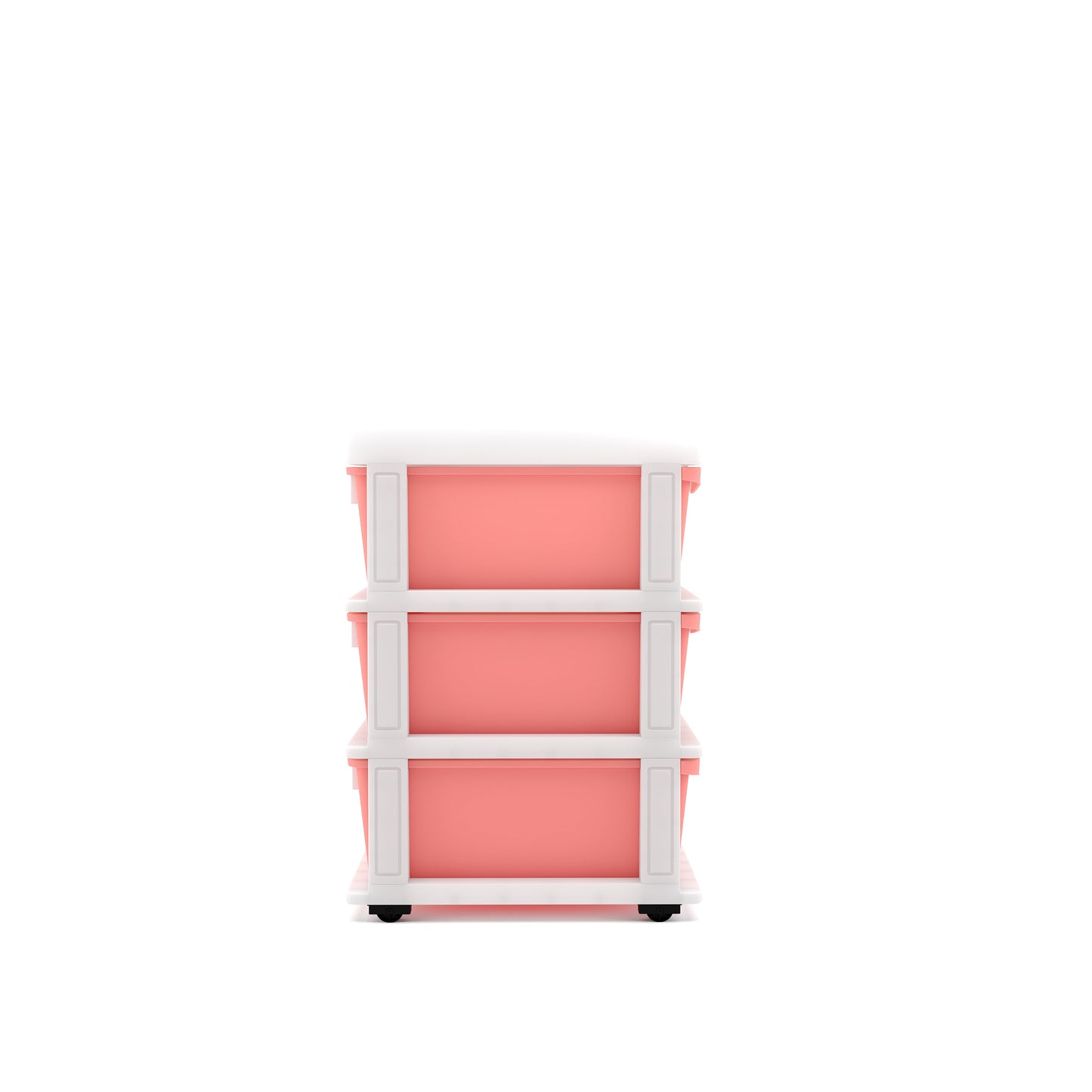 Nilkamal CHTR23 Three Layers Chest of Drawer (Pink and Cream)
