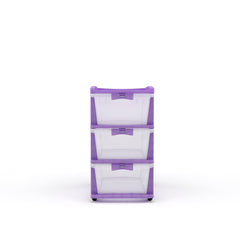 Nilkamal CHTR23 Three Layers Chest of Drawer (Voilet)
