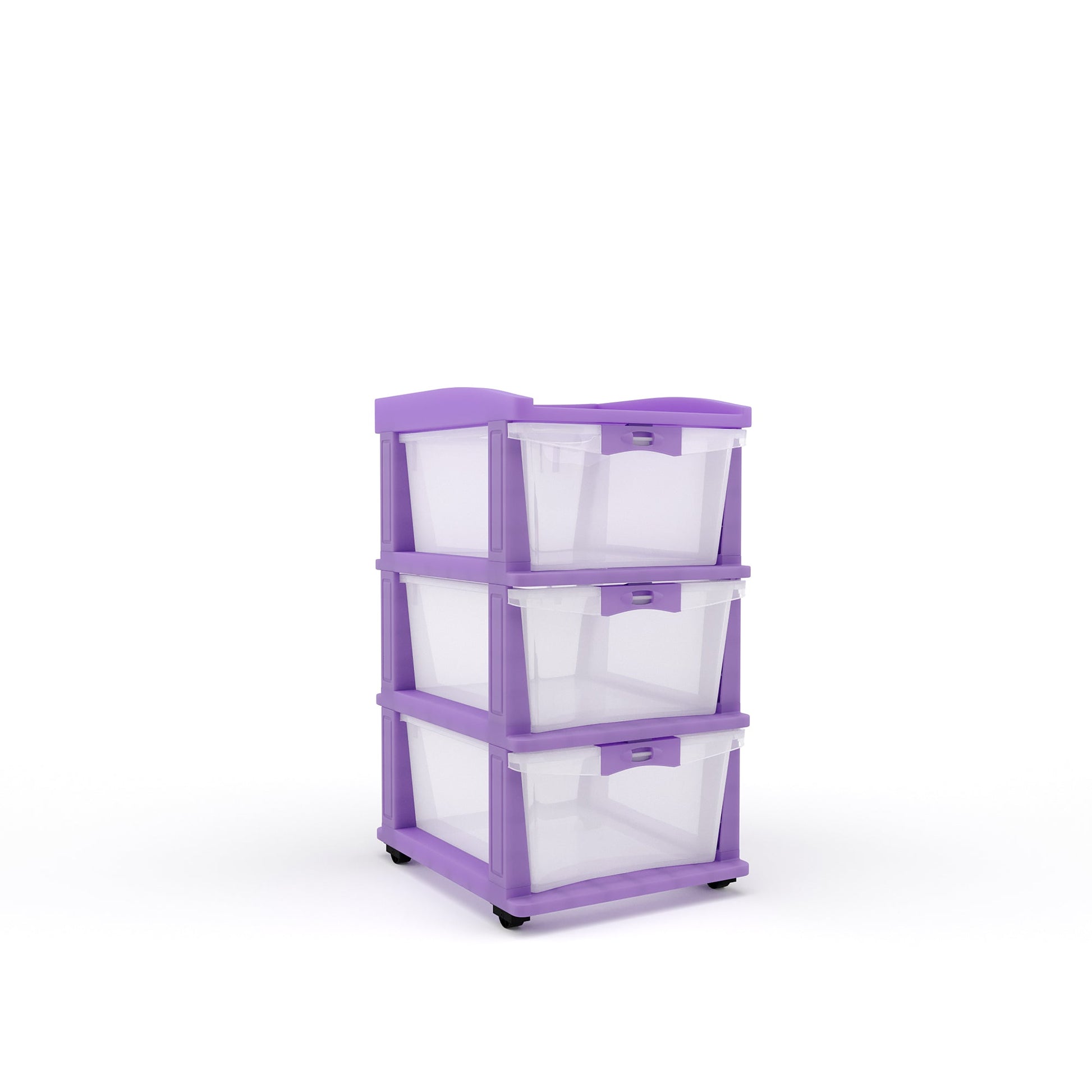 Nilkamal CHTR23 Three Layers Chest of Drawer (Voilet)