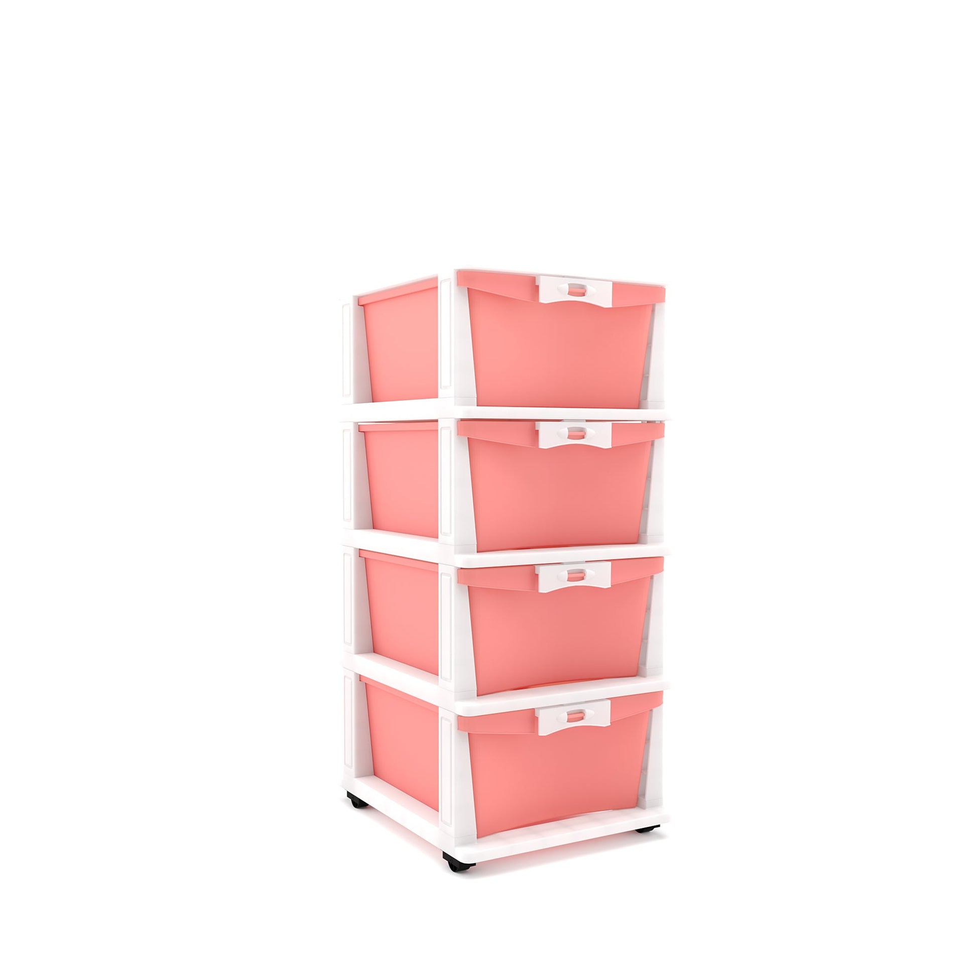 Nilkamal CHTR24 Four Layers Chest of Drawer (Pink and Cream)